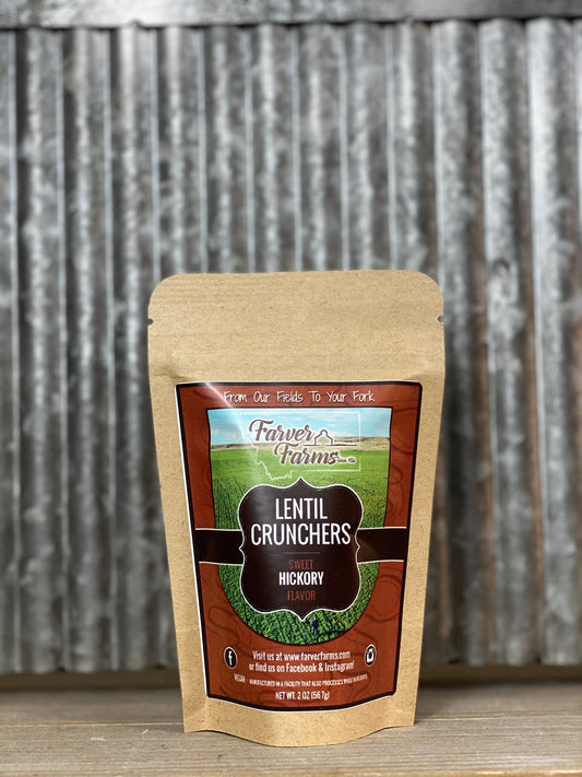 Lentil Crunchers-Sweet Hickory Flavor-2oz Package