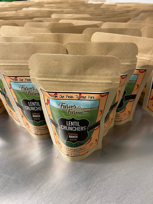 Lentil Crunchers-Chipotle Ranch Flavor-2oz Package